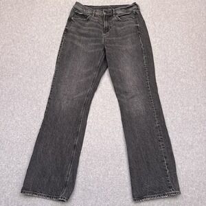 American Eagle 90s Bootcut Jeans Womens 4 SHORT Gray Denim 100% Cotton‎ Mid-Rise